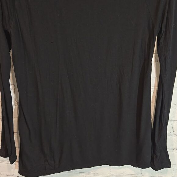 LOFT black long sleeve top size M - Picture 6 of 10